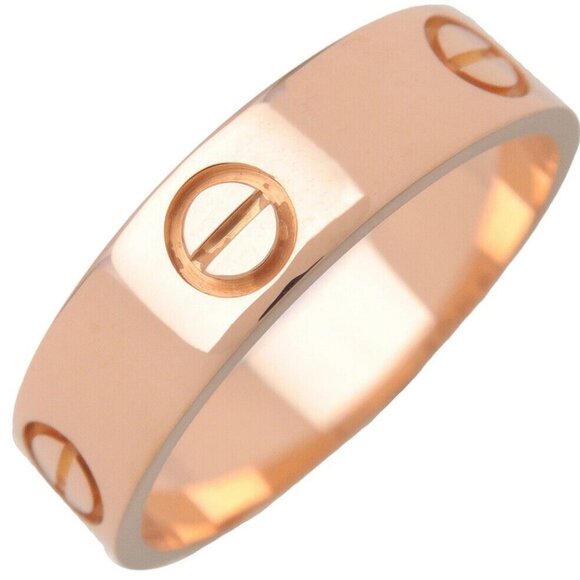 Cartier Love Ring size 18k Rose Gold Auth